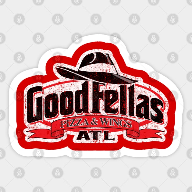 Goodfellas Pizza & Wings - Baby Driver Sticker by huckblade